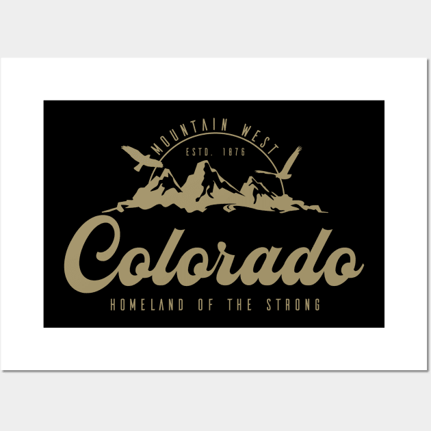 USA, Mountain states, Colorado Gold classic Wall Art by NEFT PROJECT